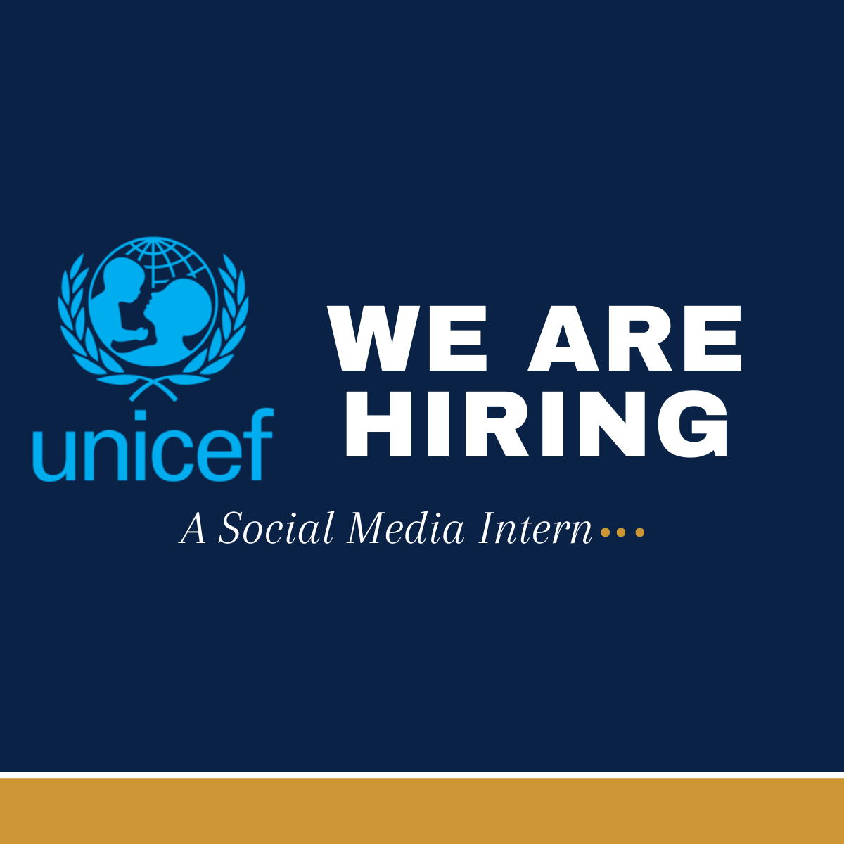 UNICEF Is Hiring A Social Media Intern, Health Director's Office, Programme Group, New-York HQ - On site/21 weeks Apply Online