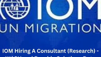 IOM Hiring A Consultant (Research) - WASH and Durable Solutions Duty Station : Homebased| Closing Date : 07 August 2024