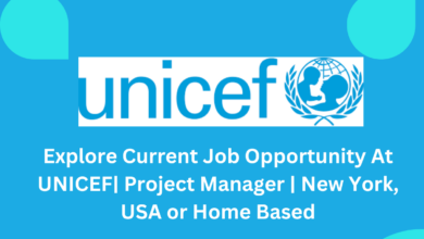 Explore Current Job Opportunity At UNICEF| Project Manager | New York, USA or Home Based