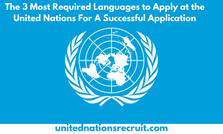 The 3 Most Required Languages to Apply at the United Nations For A Successful Application