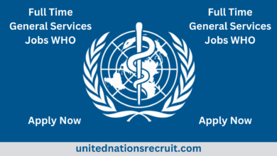 Full Time General Services Jobs Being Offered By The World Health Organization