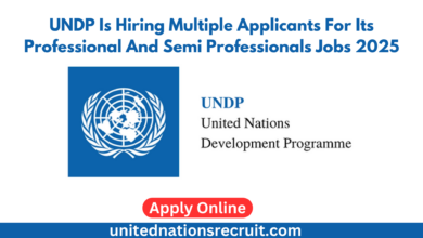 UNDP Is Hiring Multiple Applicants For Its Professional And Semi Professionals Jobs 2025