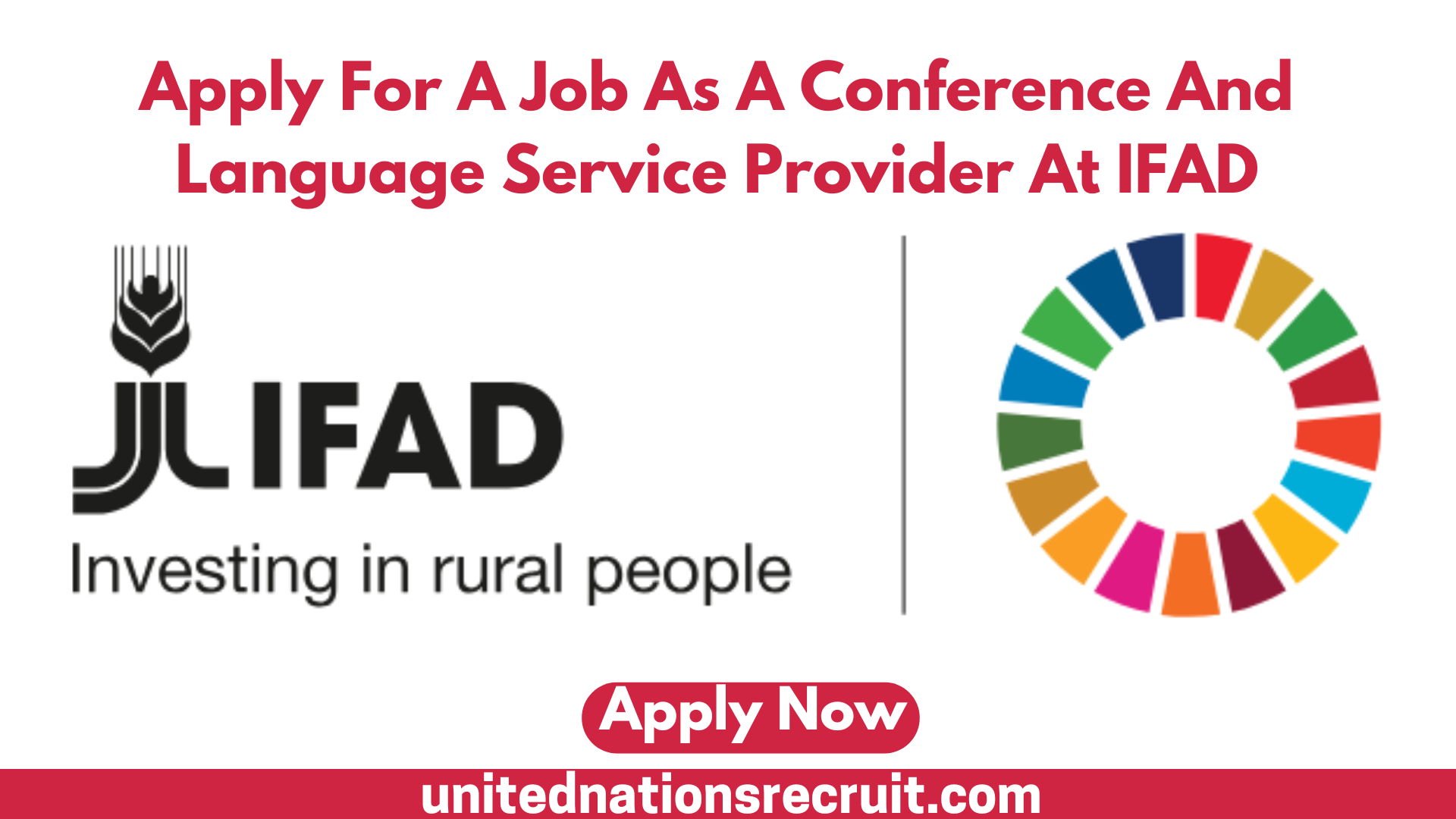 Apply For A Job As A Conference And Language Service Provider At IFAD