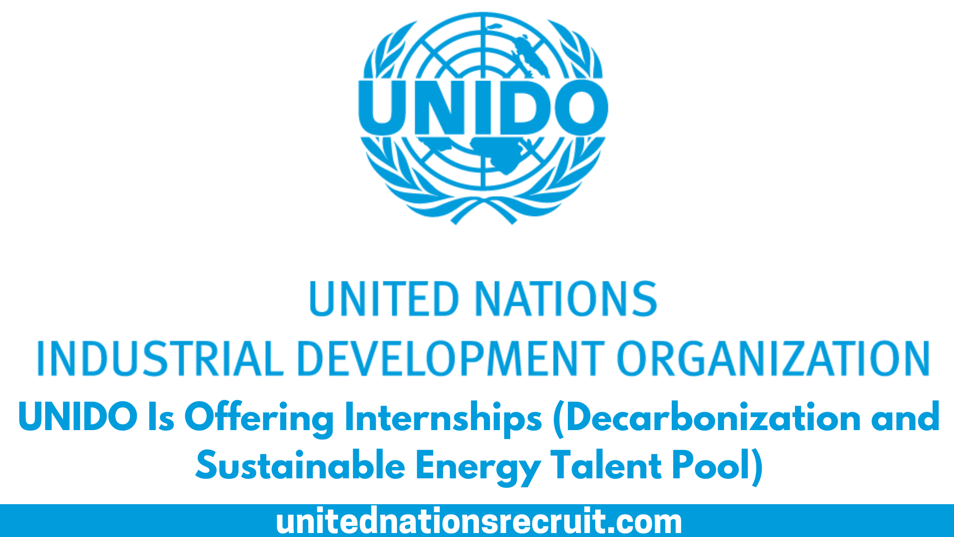 UNIDO Is Offering Internships (Decarbonization and Sustainable Energy Talent Pool)