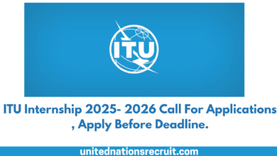 ITU Internship 2025- 2026 Call For Applications , Apply Before Deadline.