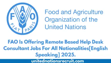 FAO Is Offering Remote Based Help Desk Consultant Jobs For All Nationalities[English Speaking] 2025.