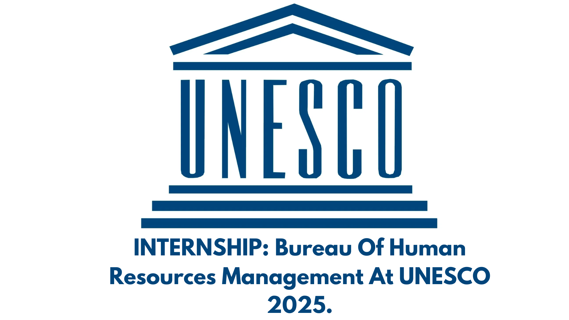 INTERNSHIP: Bureau Of Human Resources Management At UNESCO 2025.