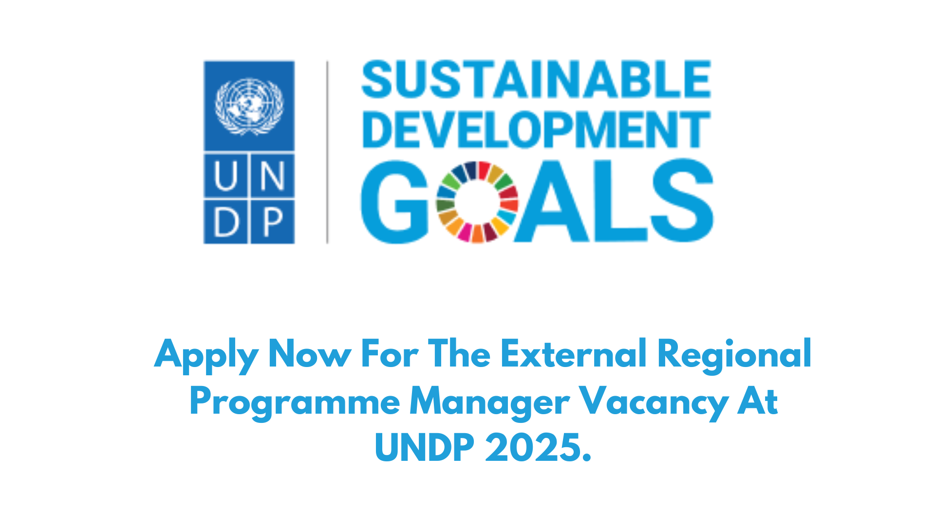 Apply Now For The External Regional Programme Manager Vacancy At UNDP 2025.