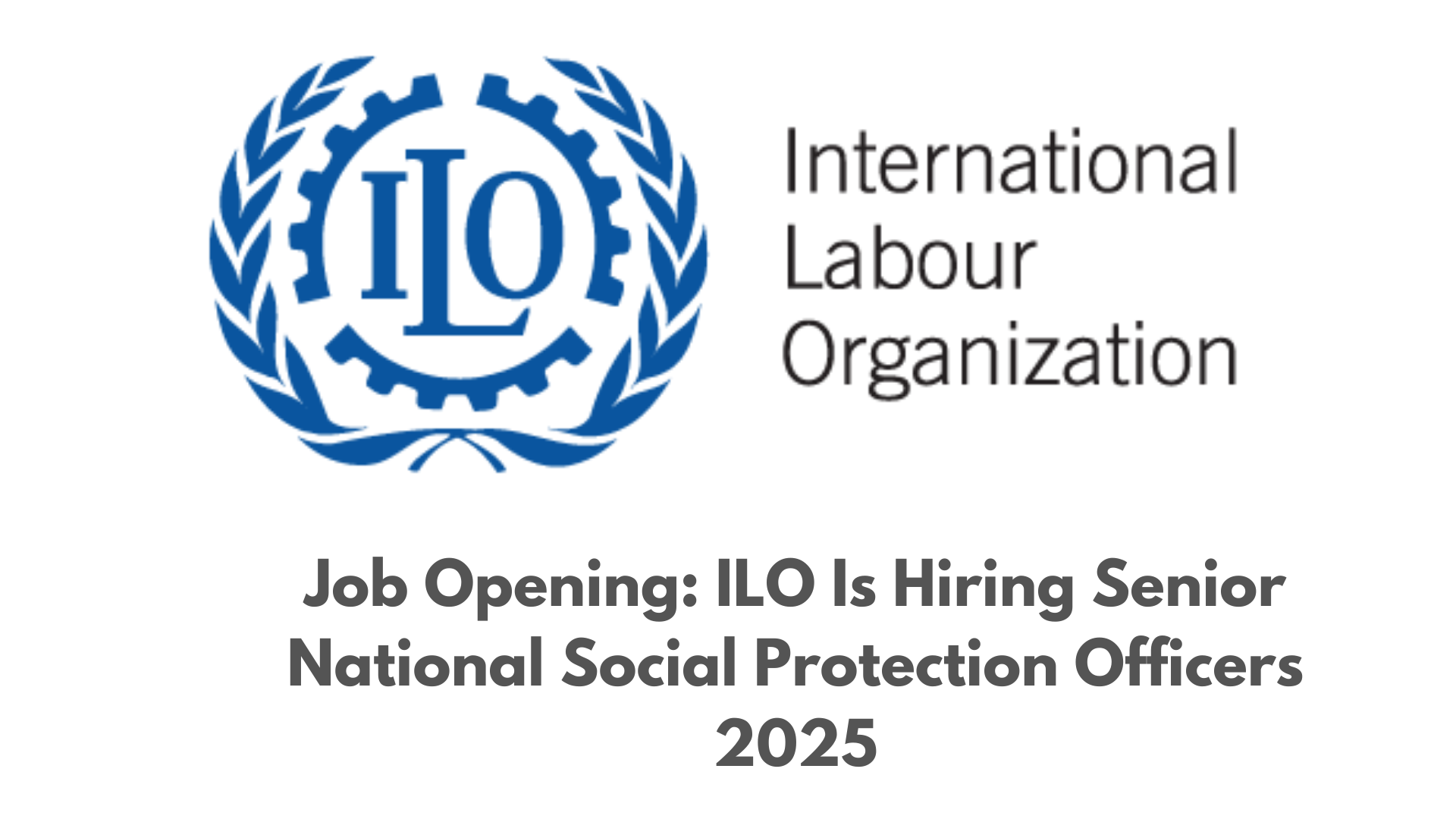 Job Opening: ILO Is Hiring Senior National Social Protection Officers 2025