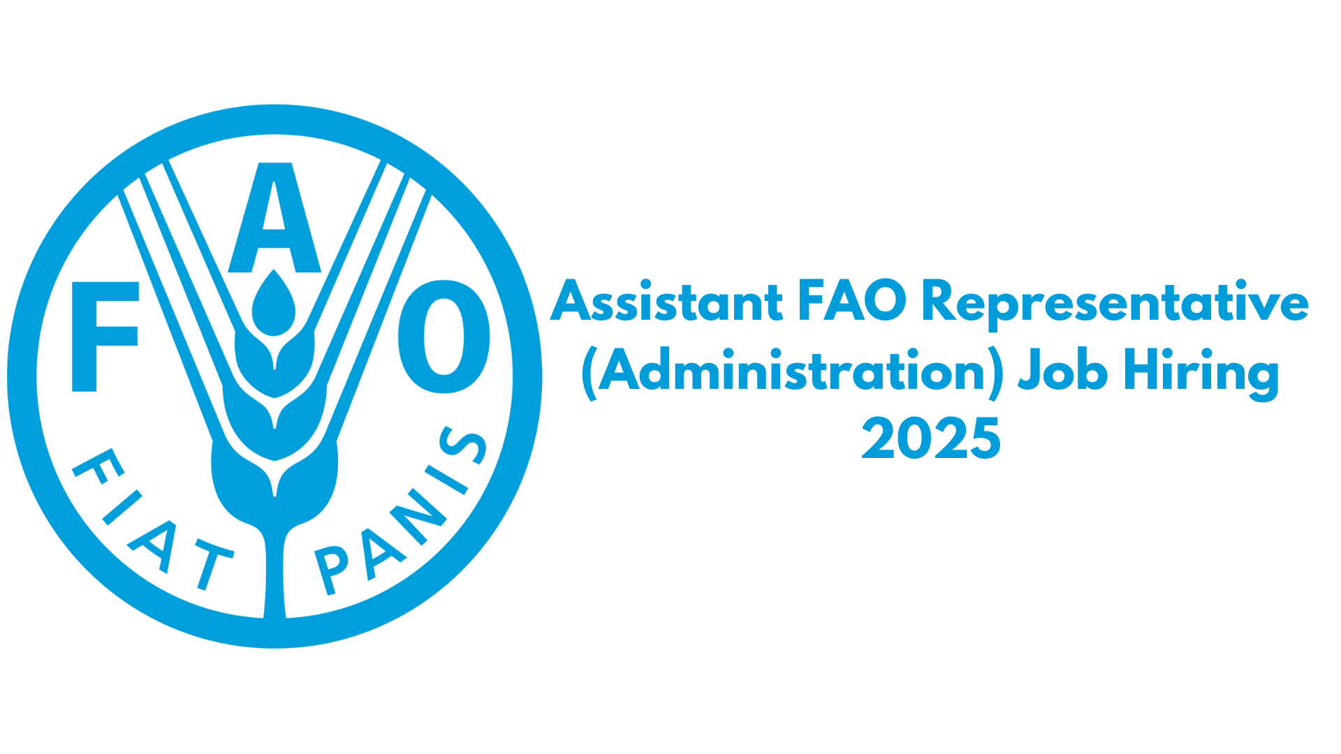 Assistant FAO Representative (Administration) Job Hiring 2025