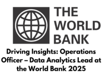 Driving Insights: Operations Officer – Data Analytics Lead at the World Bank 2025