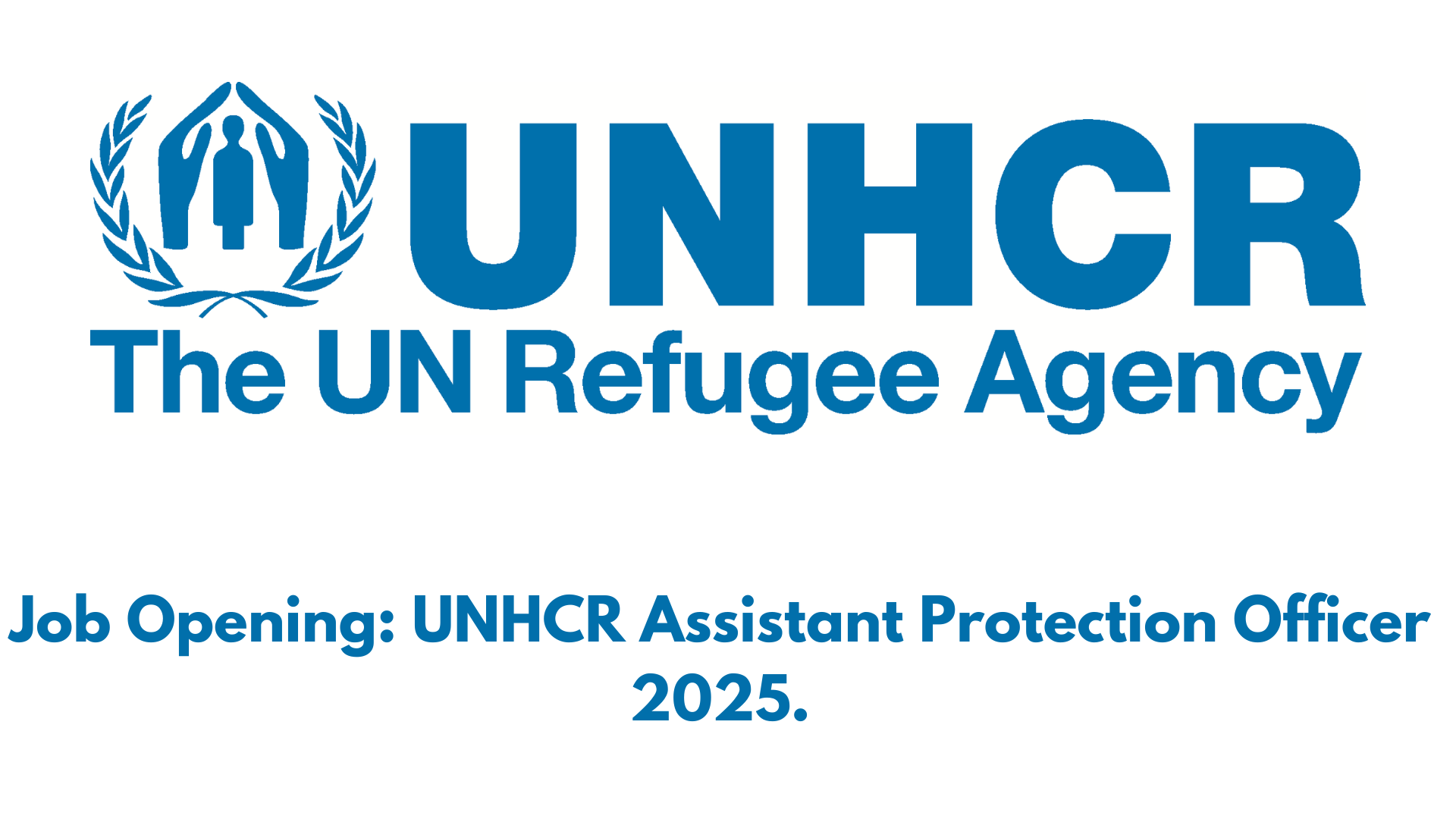 Job Opening: UNHCR Assistant Protection Officer 2025.