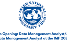 Job Opening: Data Management Analyst/Sr. Data Management Analyst at the IMF 2025