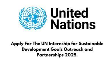 Apply For The UN Internship for Sustainable Development Goals Outreach and Partnerships 2025.