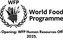 Job Opening: WFP Human Resources Officer 2025.