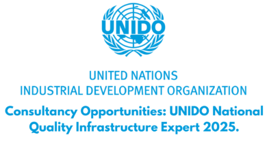 Consultancy Opportunities: UNIDO National Quality Infrastructure Expert 2025.