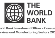 World Bank Investment Officer - Consumer Services and Manufacturing Sectors 2025.