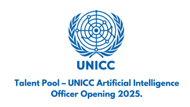 Talent Pool – UNICC Artificial Intelligence Officer Opening 2025.