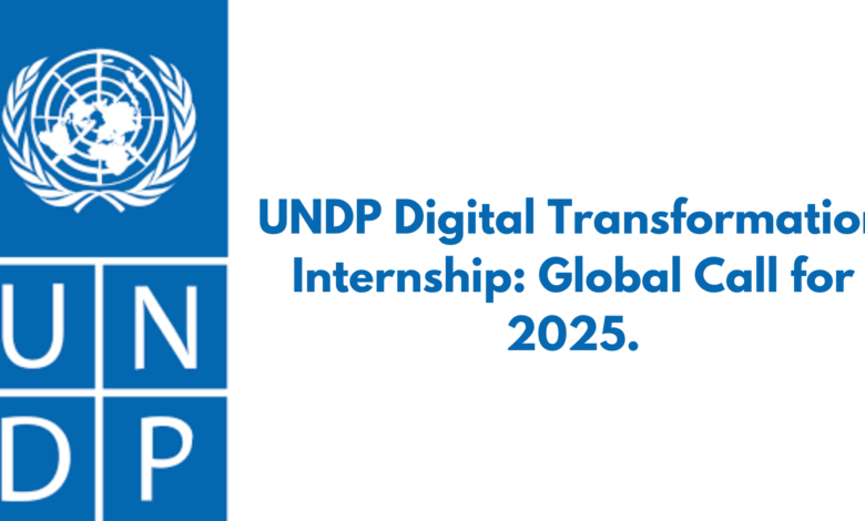 UNDP Digital Transformation Internship: Global Call for 2025.